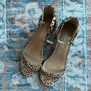 Adorable polka dotted heels! Worn twice